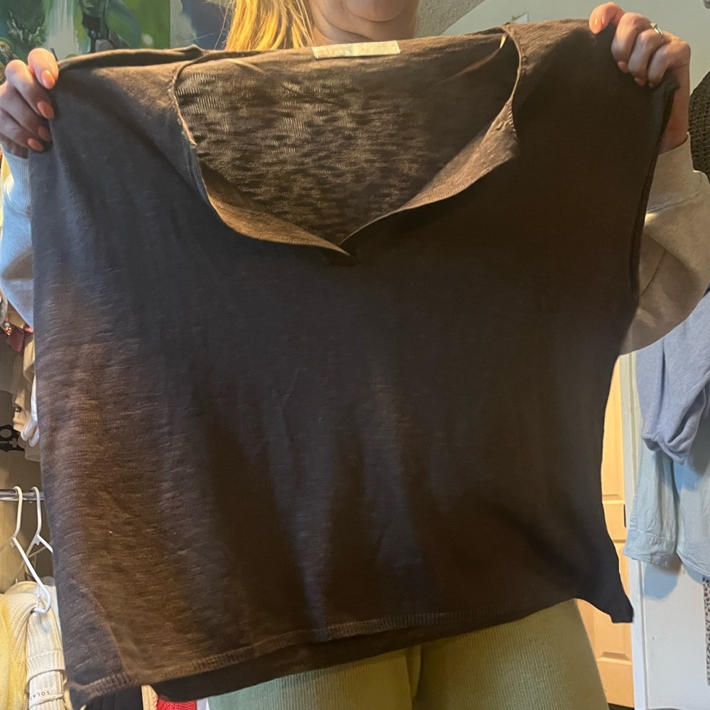 Casual Brown Knit Top